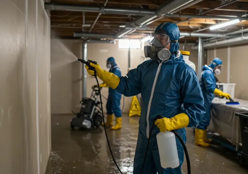 Basement Sanitization and Antimicrobial Treatment process in Wheeler County, OR