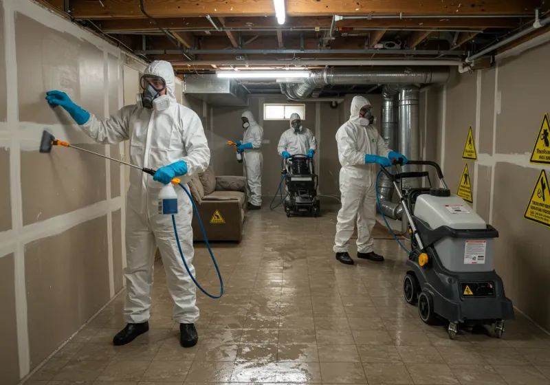 Basement Moisture Removal and Structural Drying process in Wheeler County, OR